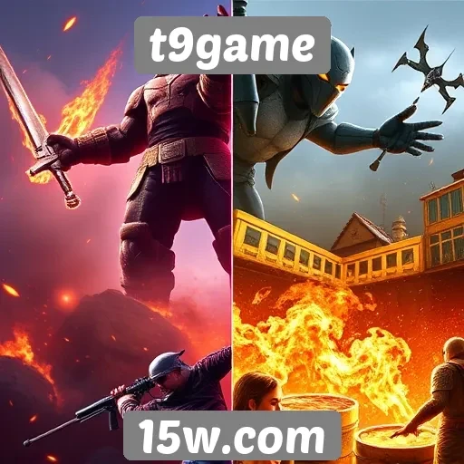Comparativo de gráficos entre jogos populares no t9game